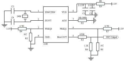 EMC73661108F时钟滤波芯片